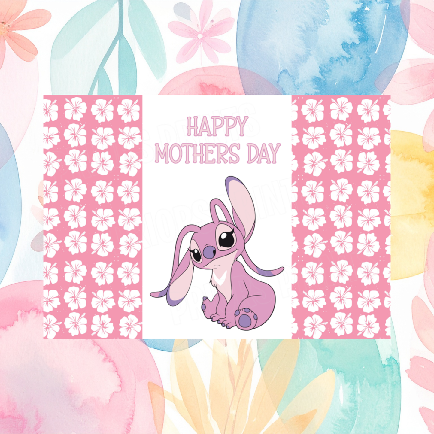 Lilo & Stitch Happy Mothers Day Chocolate Bar Wrapper I Angel