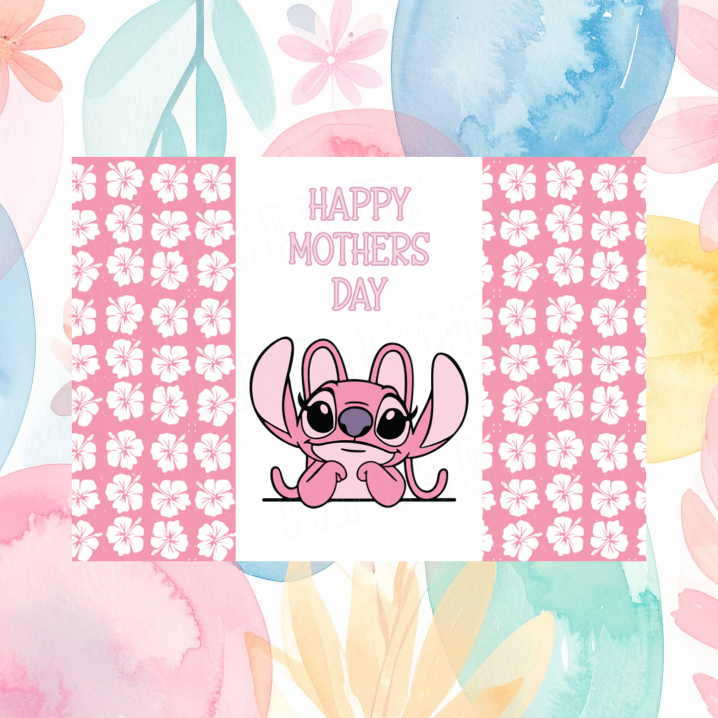 Lilo & Stitch Happy Mothers Day Chocolate Bar Wrapper I Angel