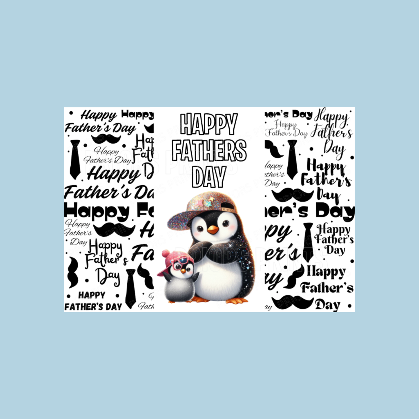 Father & Child Cool Animals Happy Fathers Day Chocolate Bar Wrapper