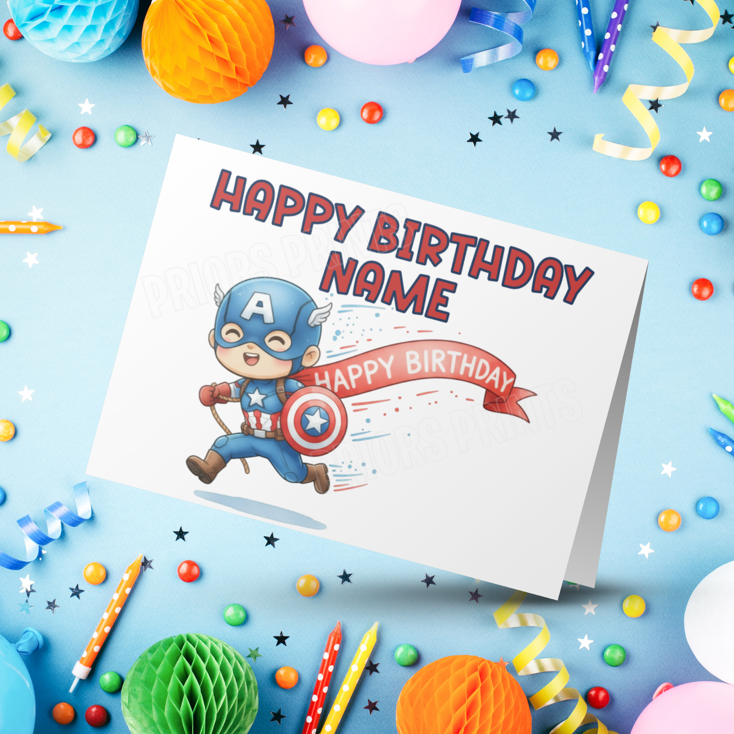 Mixed Superhero Personalised Birthday Card I Marvel (Copy)