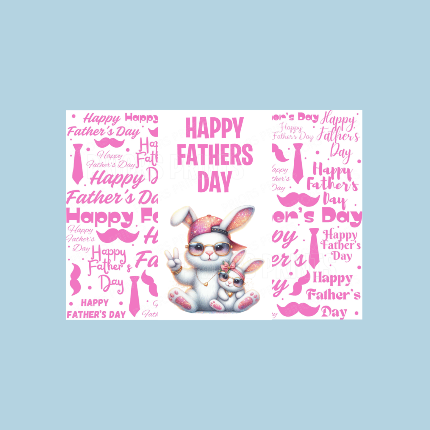 Father & Child Cool Animals Happy Fathers Day Chocolate Bar Wrapper