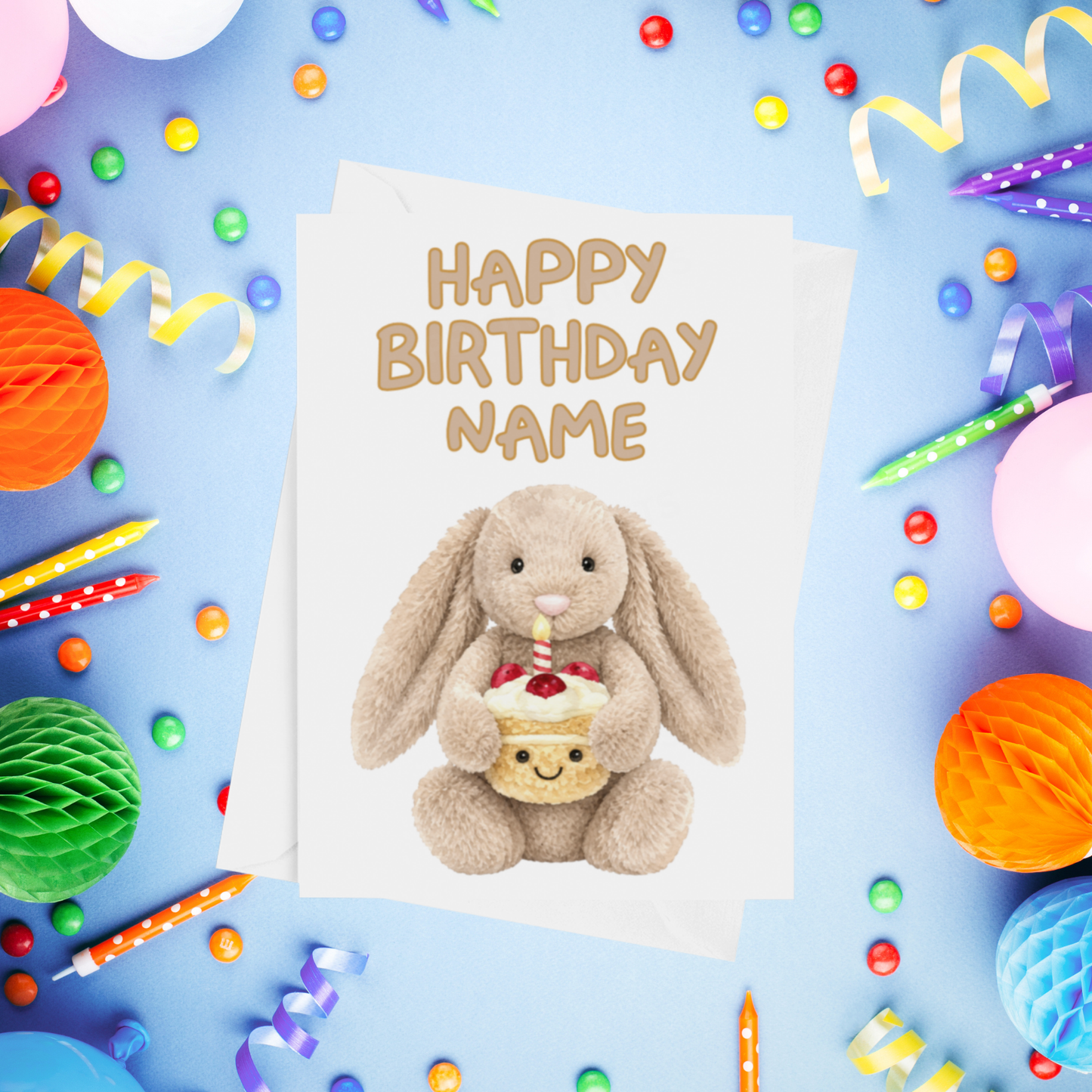 Jelly Cat Personalised Birthday Cards