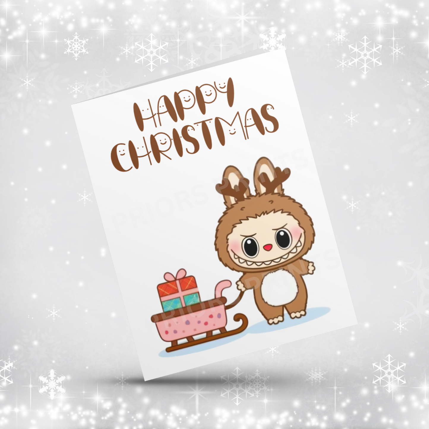 Labubu Christmas Card