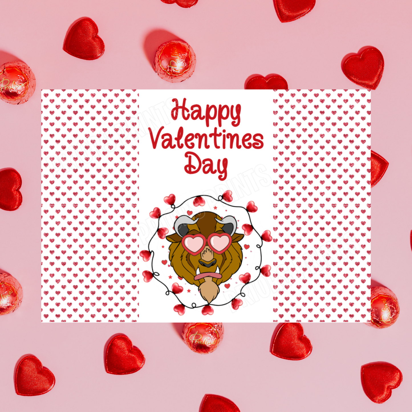 Disney Character Personalised Valentines Day Chocolate Bar Wrappers 3 I Lilo and Stitch I Beauty & The Beast I Tinkerbell I Aristocats I Sleeping Beauty Angel