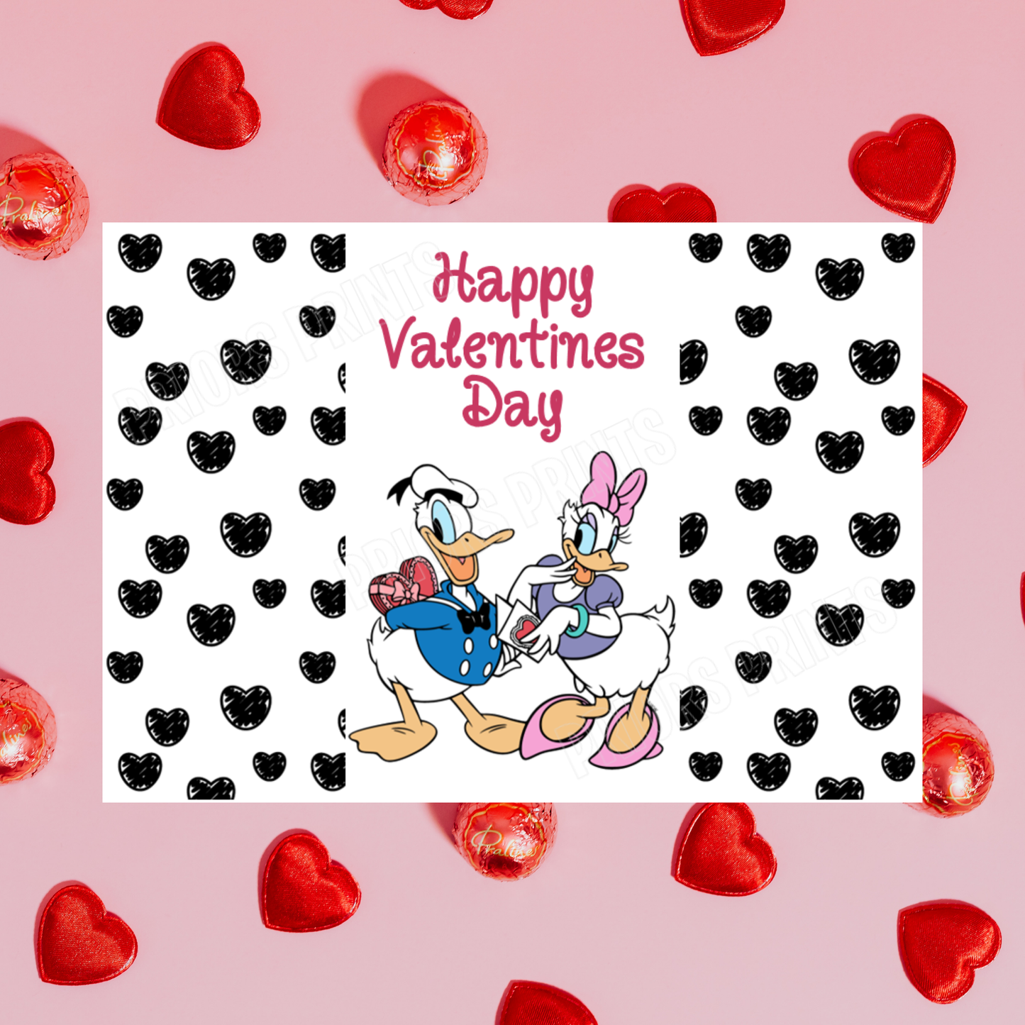 Mickey Mouse & Friends Valentines Day Chocolate Bar Wrappers I Minnie Mouse I Donald Duck I Daisy Duck I Pluto I Goofy I Disney