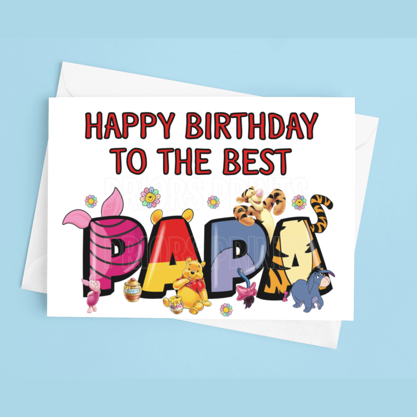 Happy Birthday Mixed Character- To the best Dad or Papa