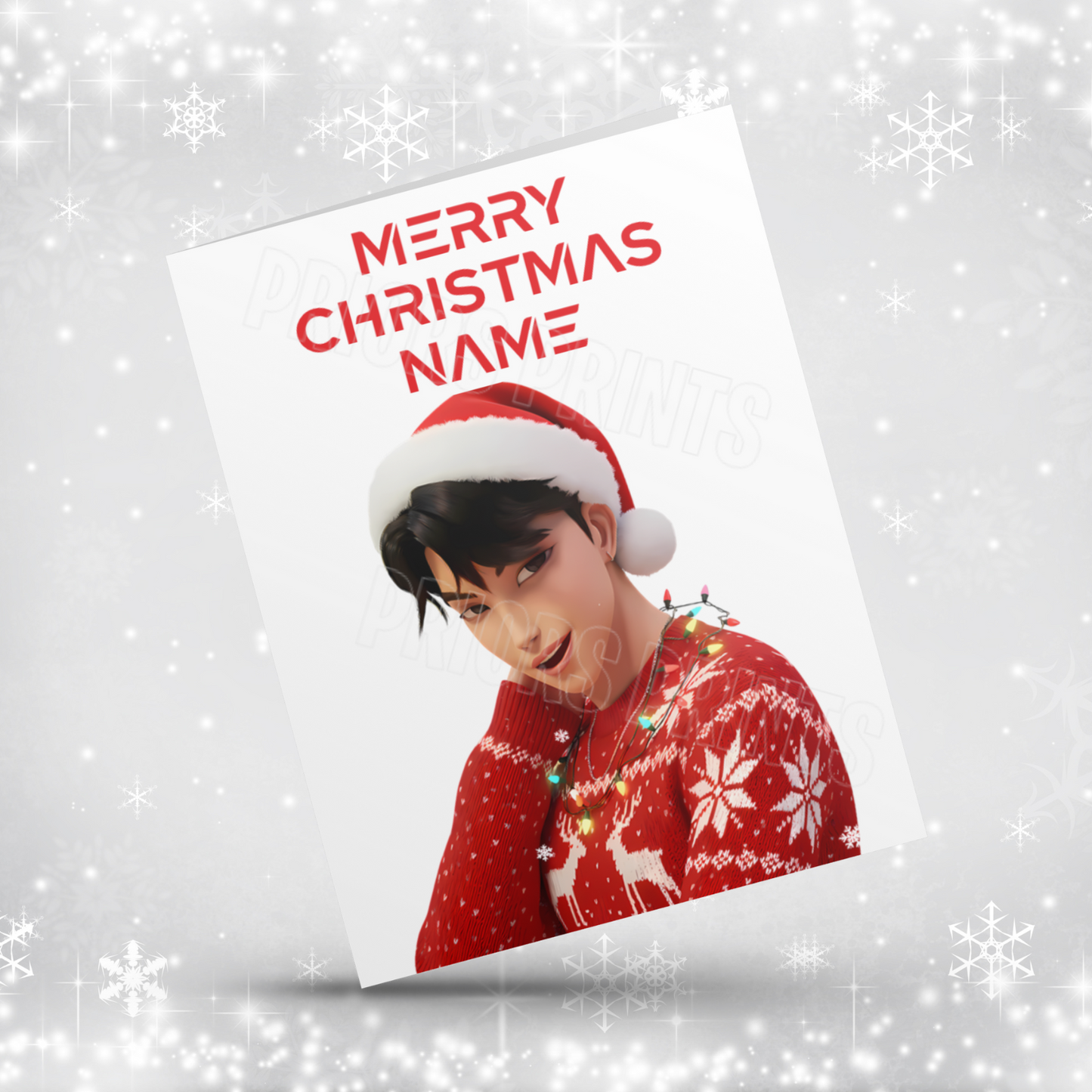 K Pop Demon Hunters Personalised Christmas Card NEW