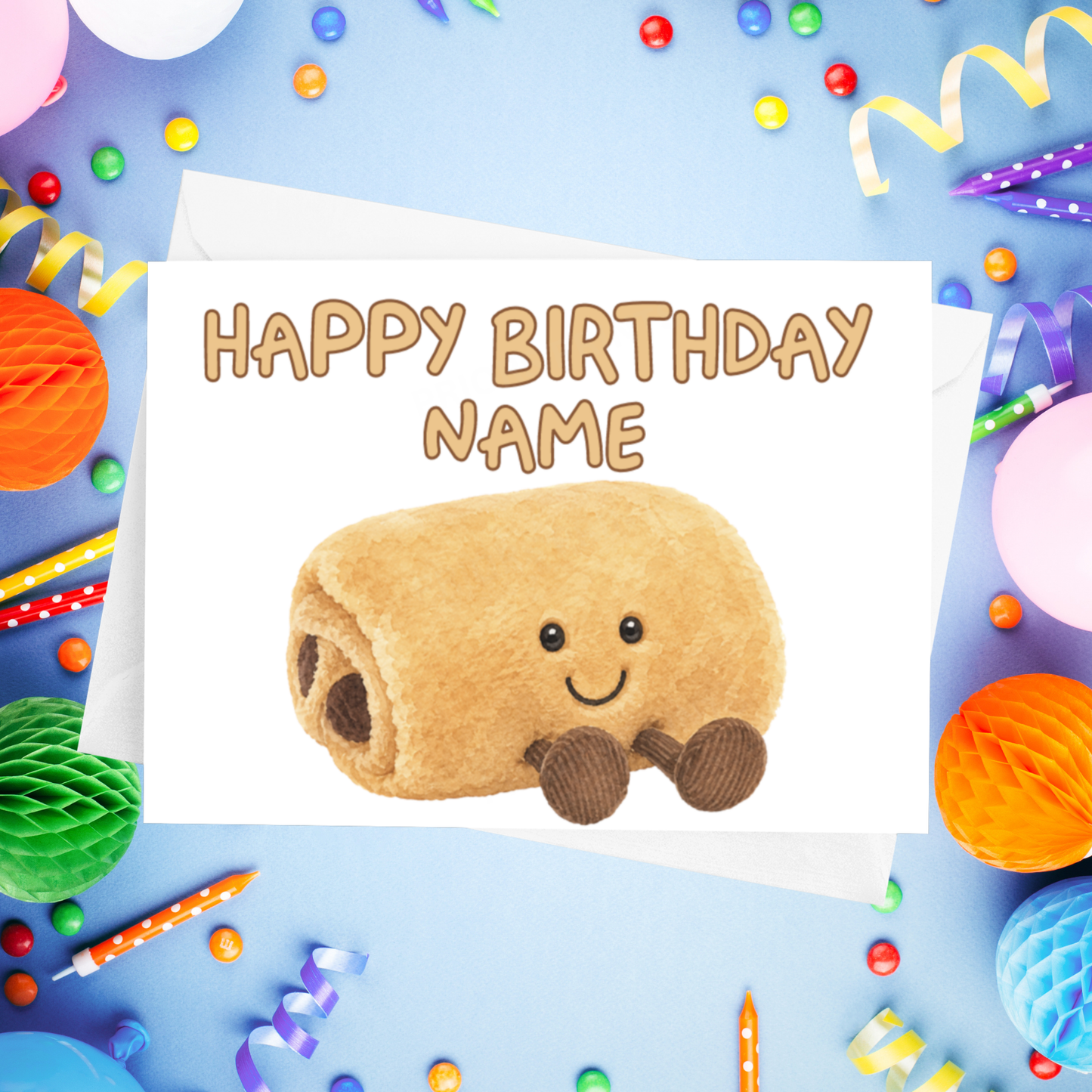 Jelly Cat Personalised Birthday Cards