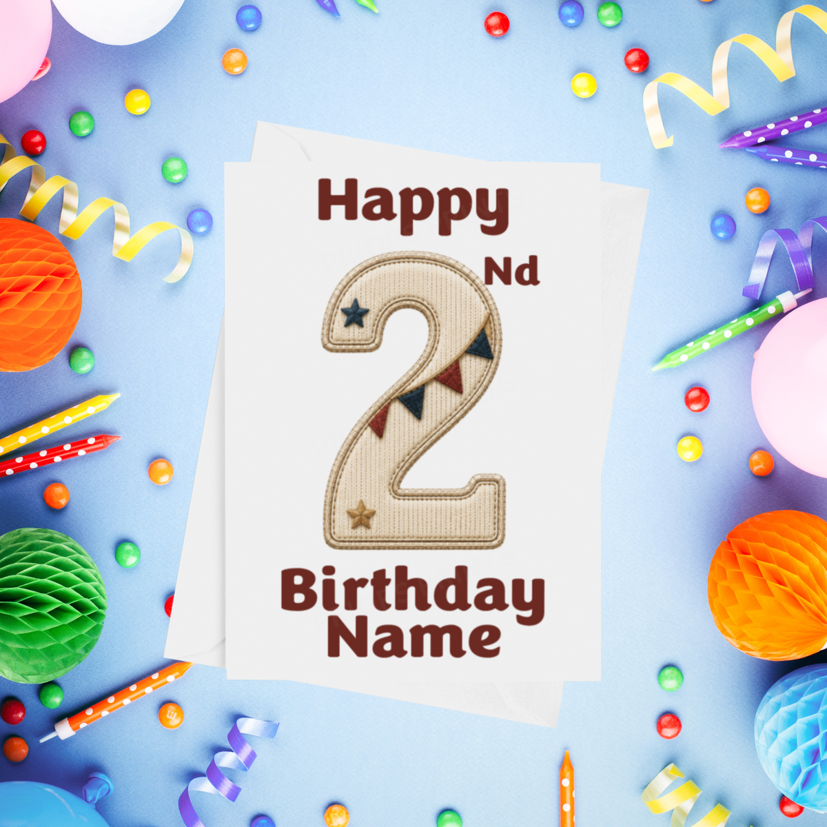 Circus Personalised Birthday Card Ages 1-9