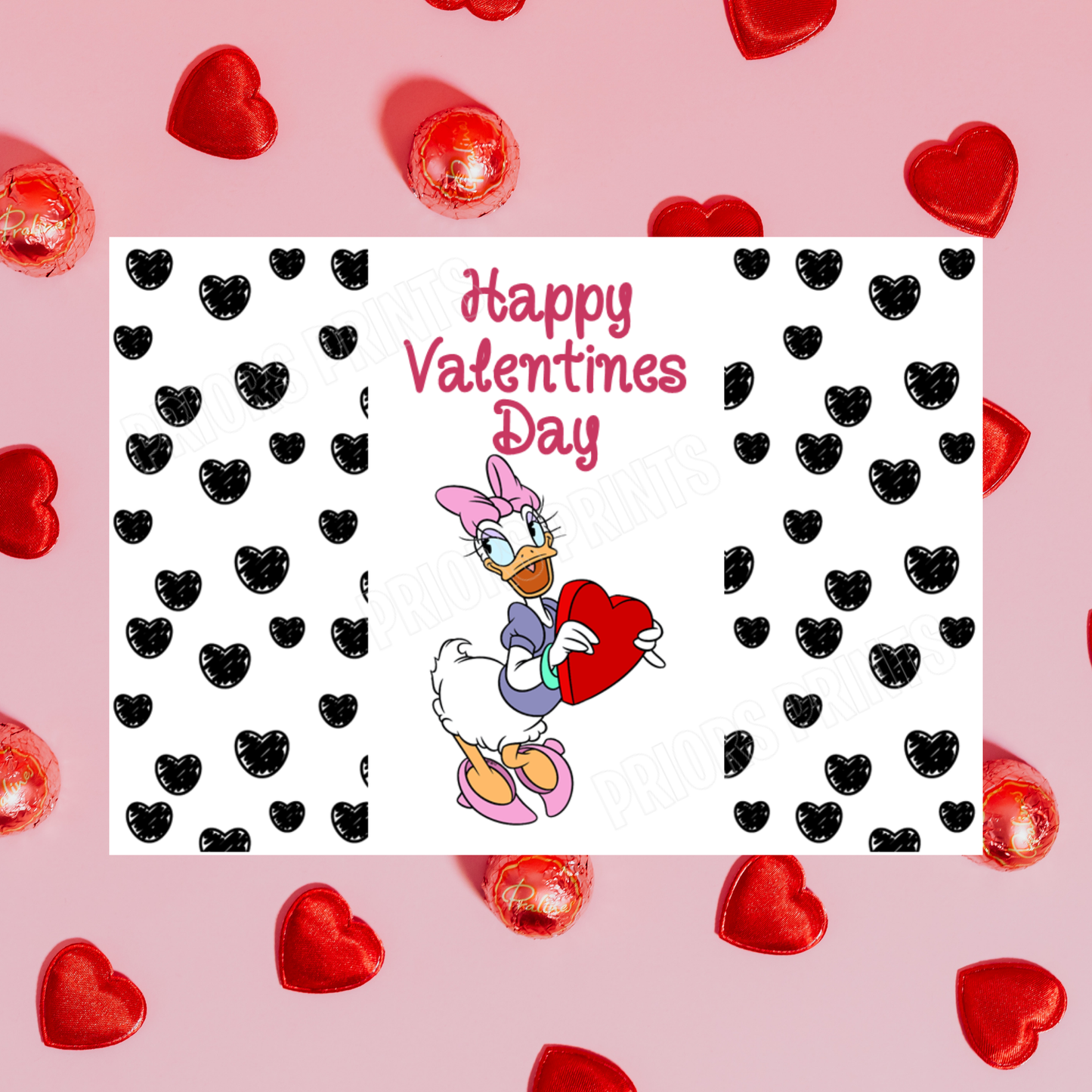 Mickey Mouse & Friends Valentines Day Chocolate Bar Wrappers I Minnie Mouse I Donald Duck I Daisy Duck I Pluto I Goofy I Disney