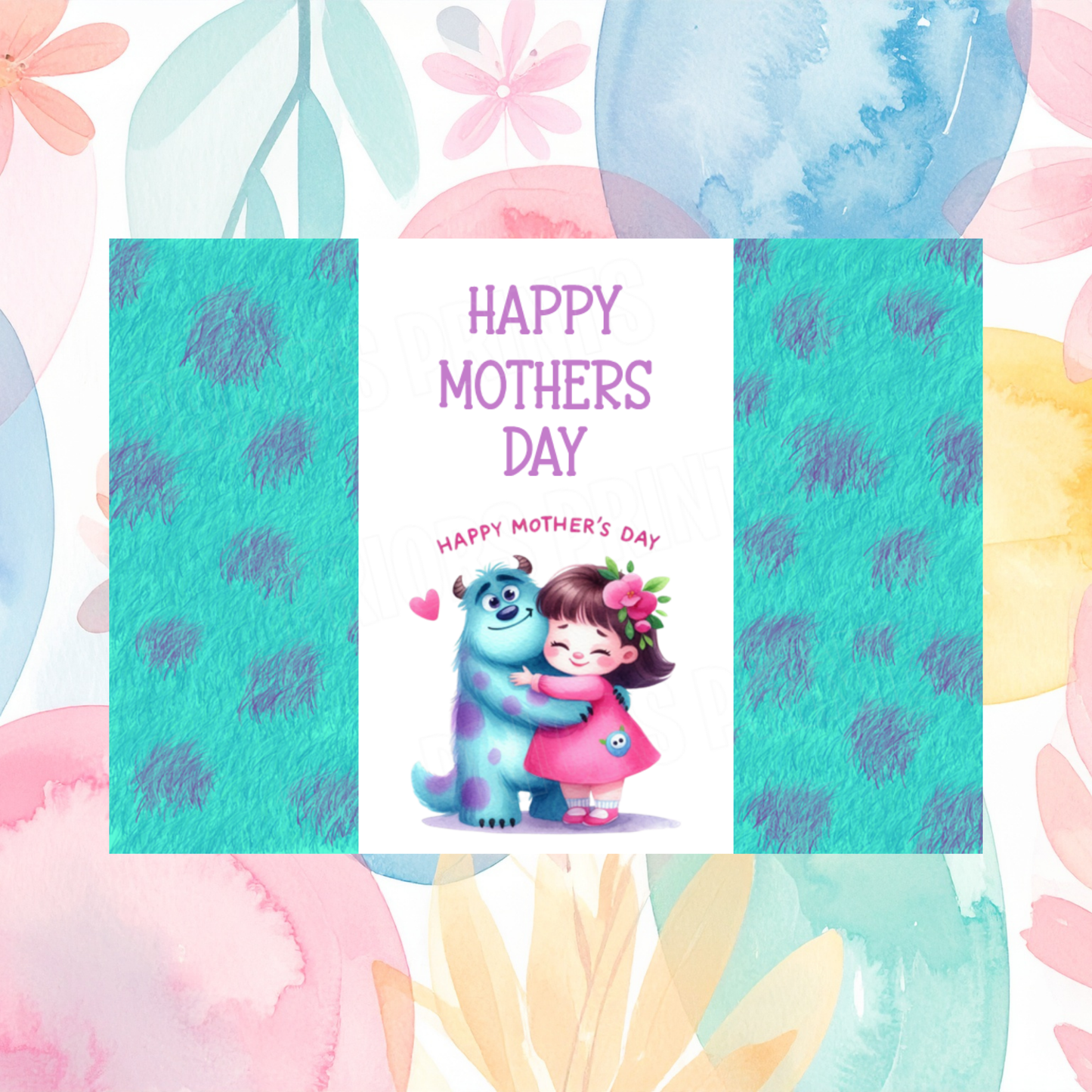 Mixed Disney Characters Happy Mothers Day Chocolate Bar Wrapper I Winnie The Pooh I Monsters Inc I Rapunzel