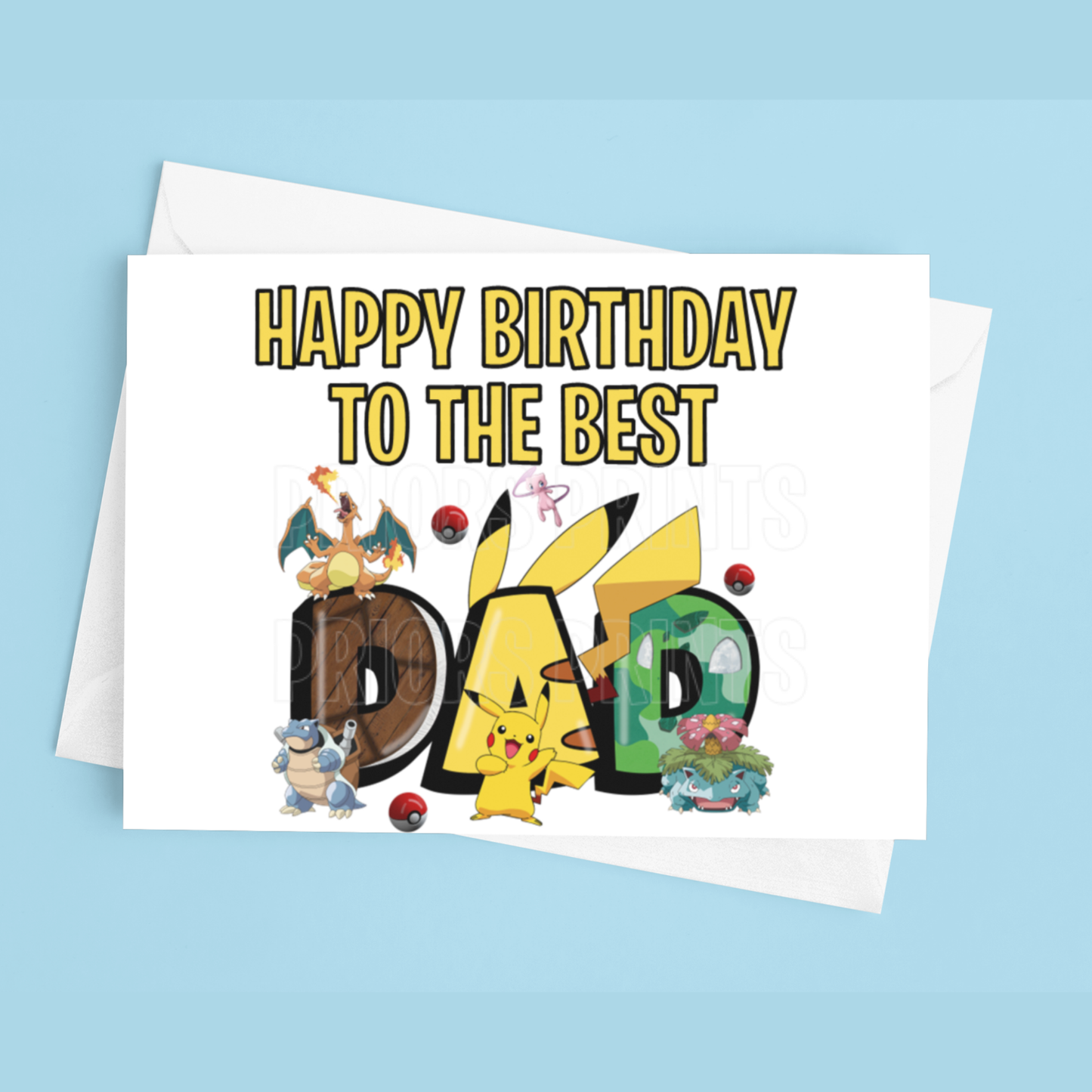 Happy Birthday Mixed Character- To the best Dad or Papa