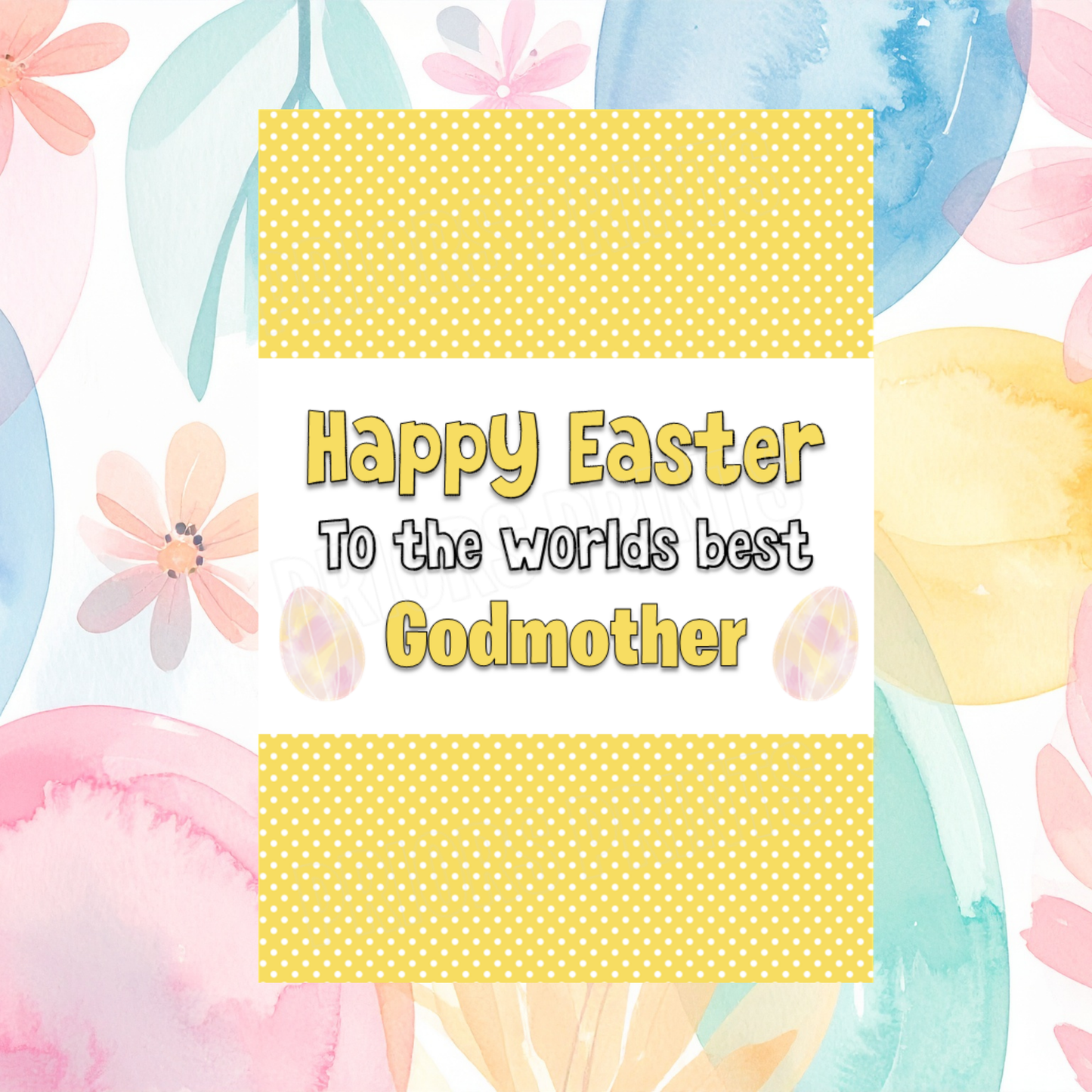 Worlds Best Family Member Easter Chocolate Bar Wrapper