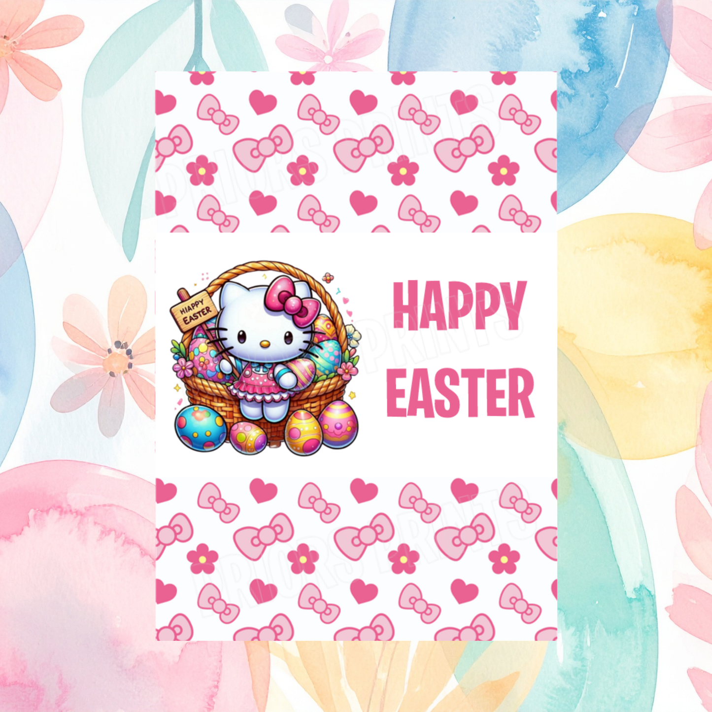 Hello Kitty Easter Chocolate Bar Wrapper