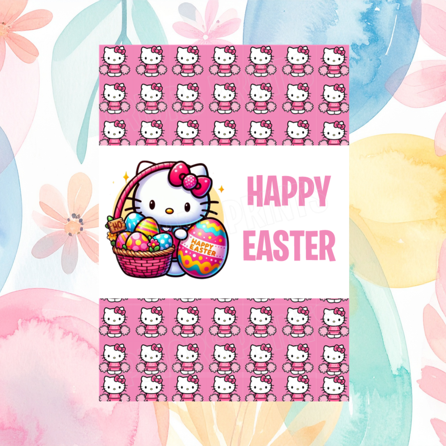 Hello Kitty Easter Chocolate Bar Wrapper