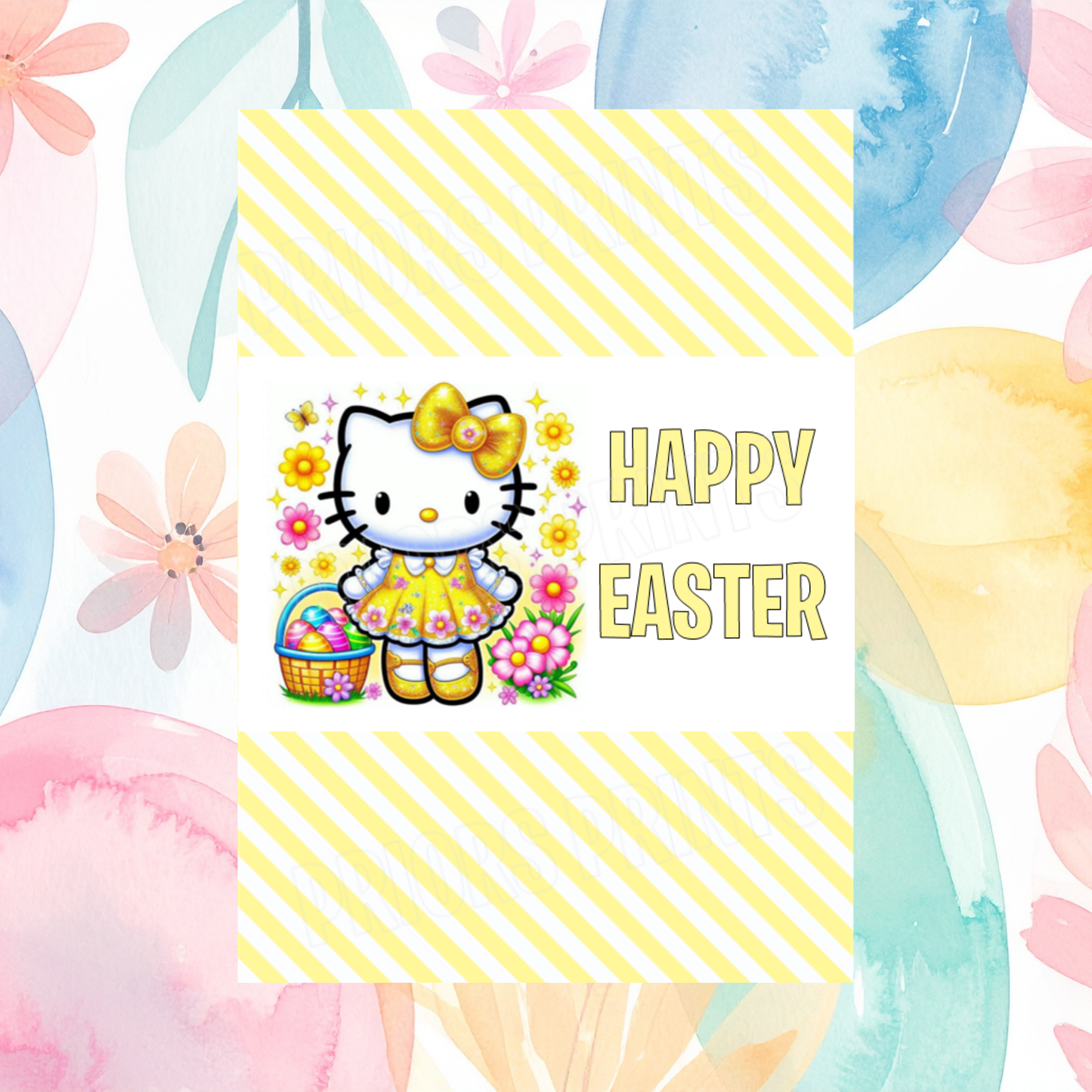 Hello Kitty Easter Chocolate Bar Wrapper