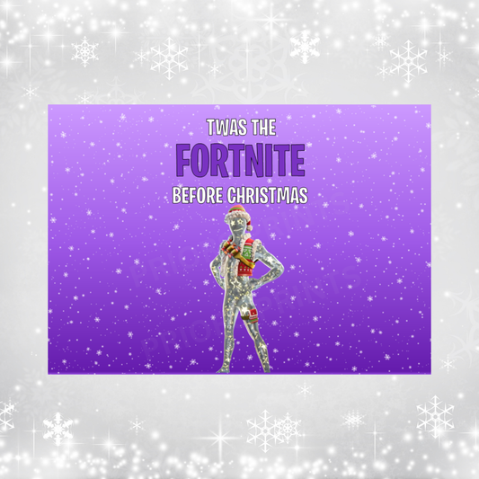 Fortnite Christmas Chocolate Bar Wrapper