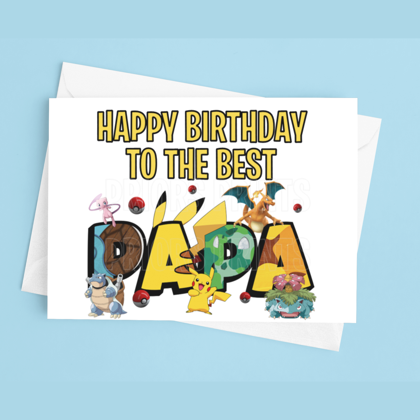 Happy Birthday Mixed Character- To the best Dad or Papa