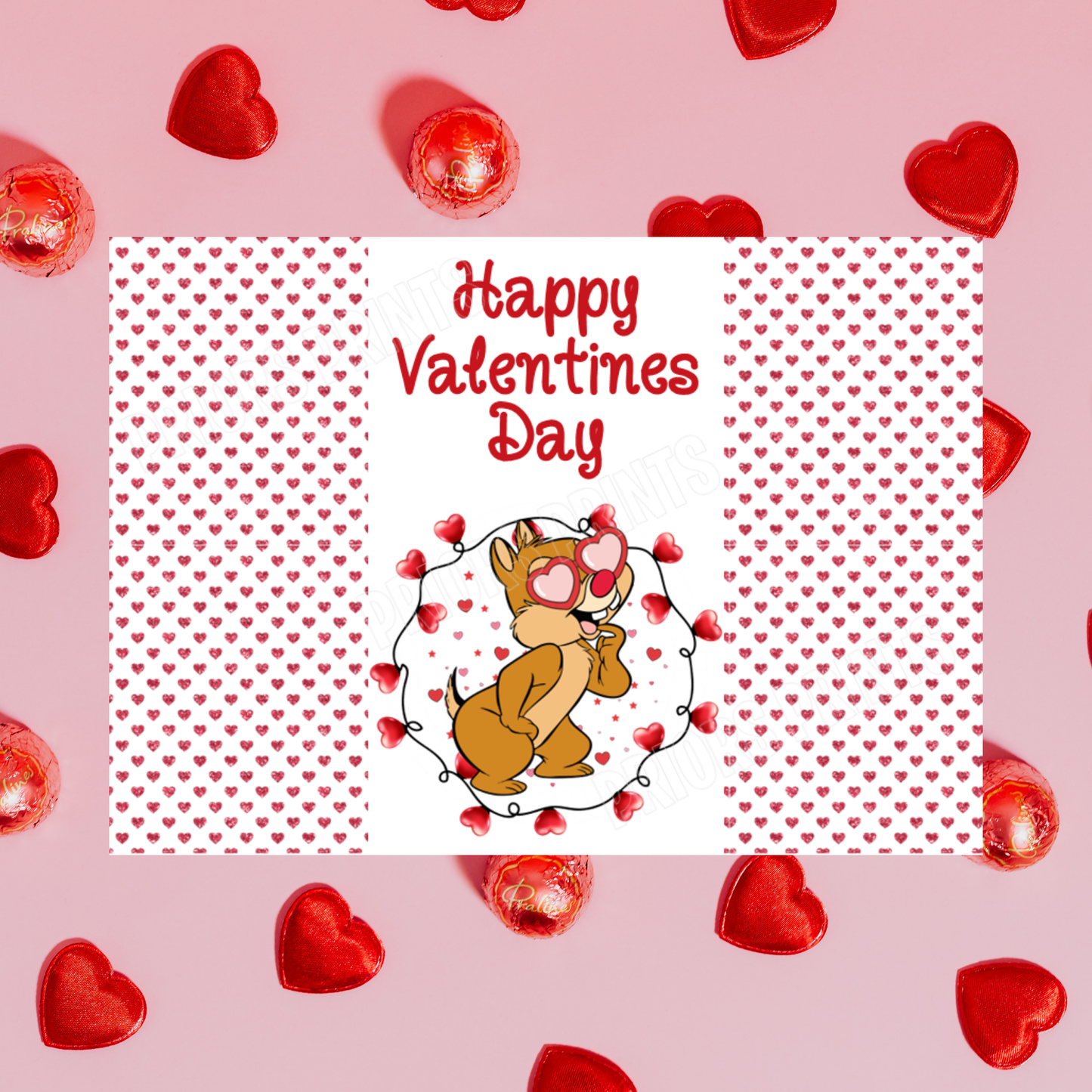 Disney Character Personalised Valentines Day Chocolate Bar Wrappers 2 I Minnie I Mickey I Winnie The Pooh I Lion King I Lady & The Tramp I Dumbo I Pluto