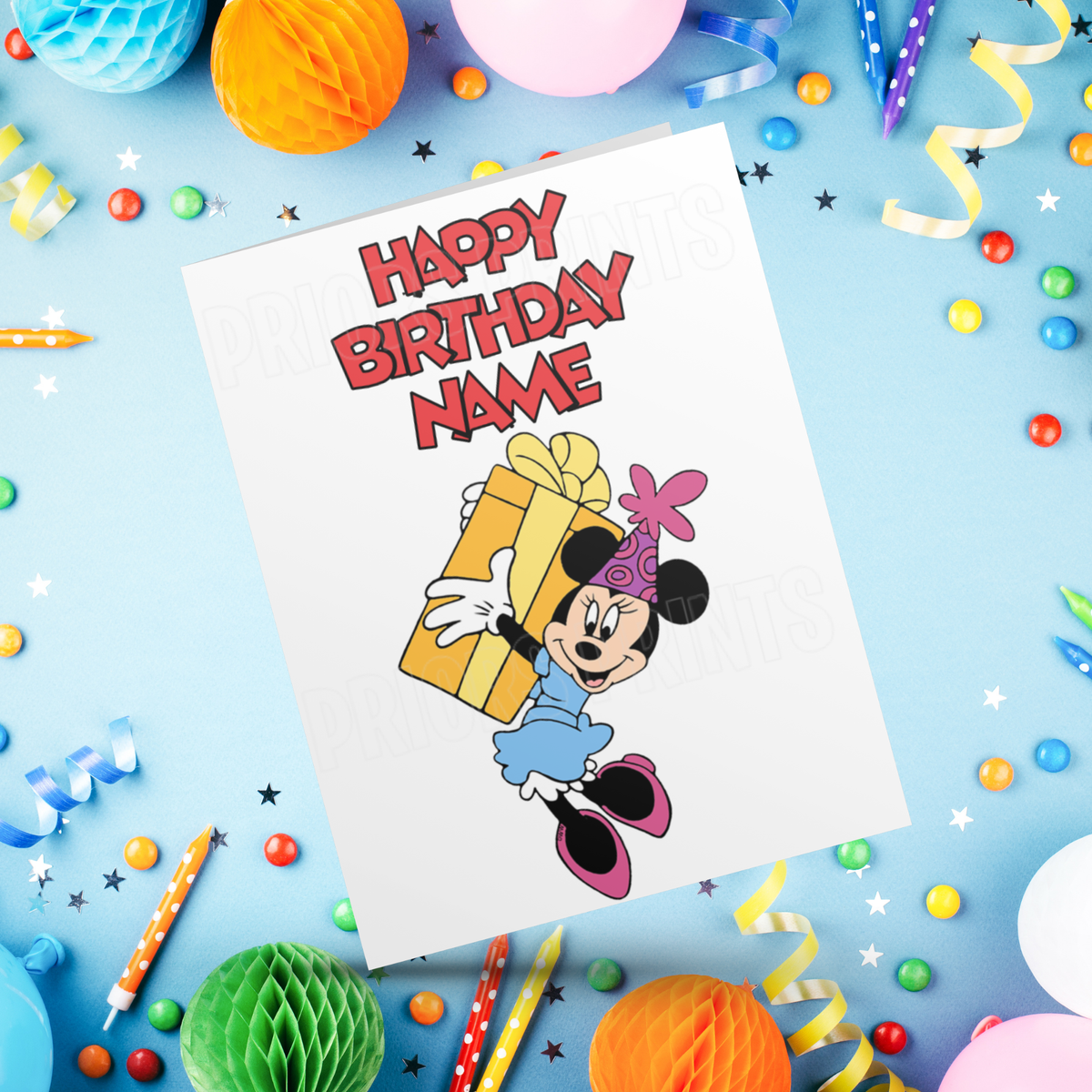 Mickey Mouse & Friends Personalised Birthday Card