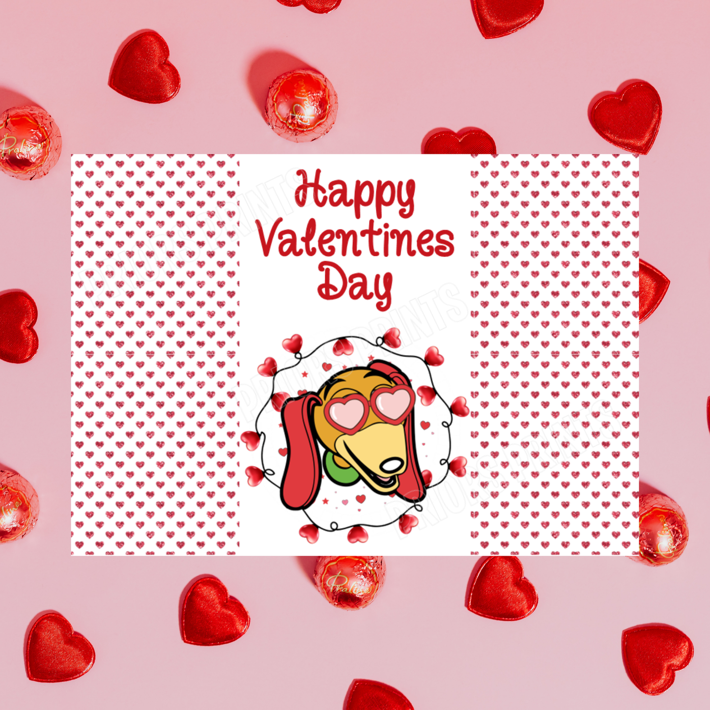 Disney Character Personalised Valentines Day Chocolate Bar Wrappers 1 I Cars I Yoda I Star Wars I Spiderman I Toy Story I Woody I Jessie I Lightening Macqueen