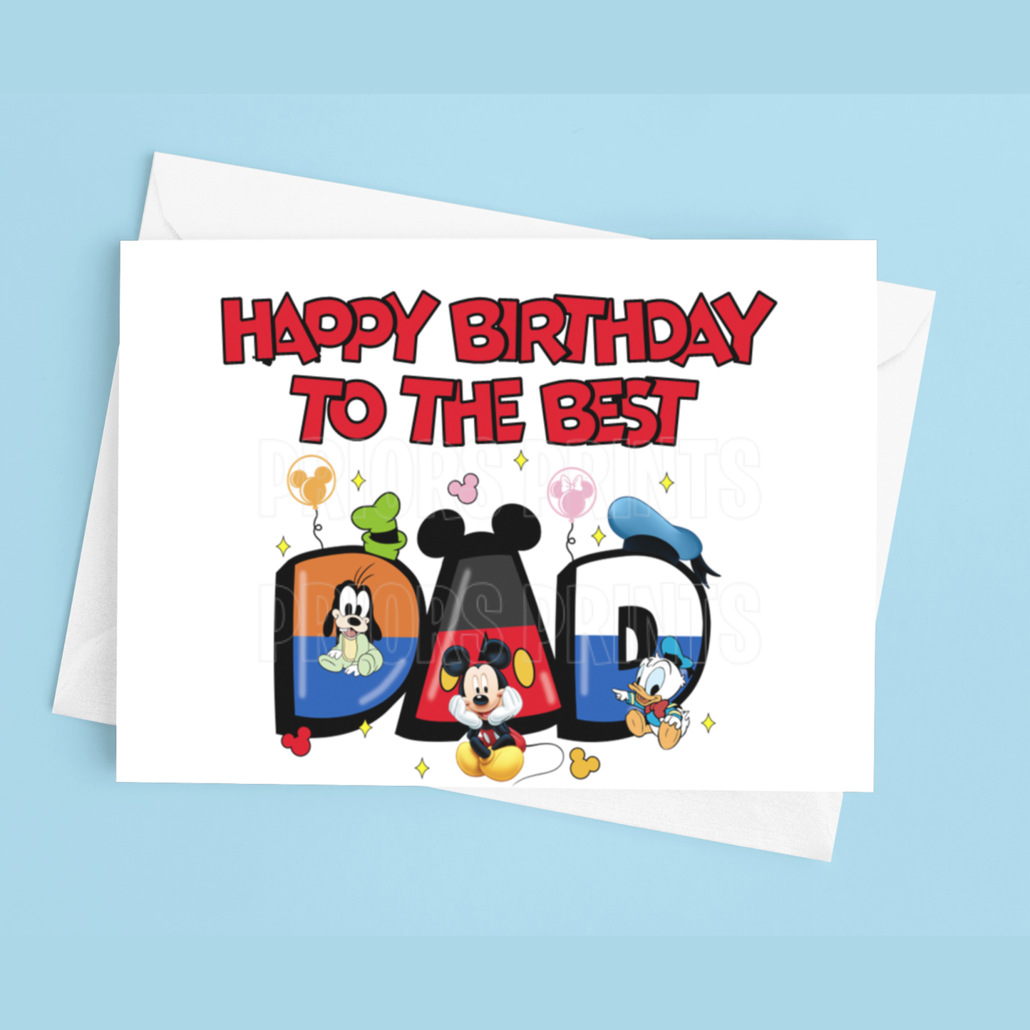 Happy Birthday Mixed Character- To the best Dad or Papa