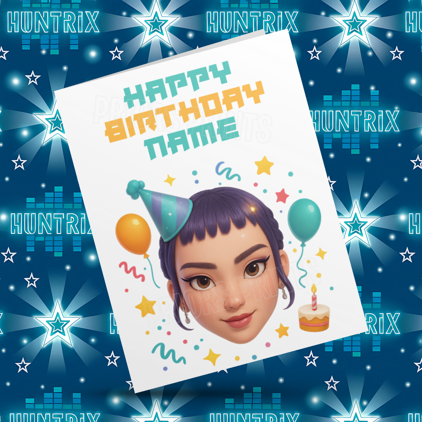 Personalised K Pop Demon Hunters Birthday Card