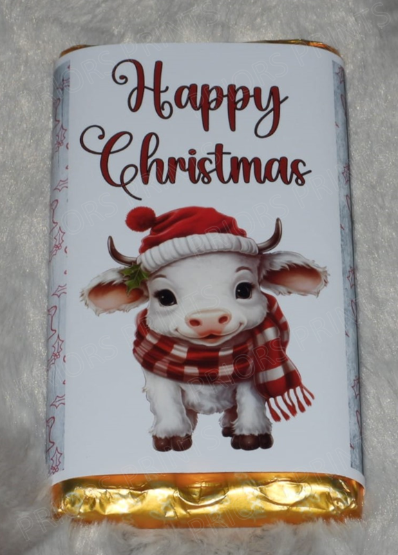 Christmas Animals Chocolate Bar Wrappers