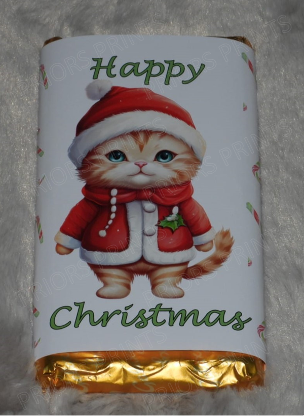 Christmas Animals Chocolate Bar Wrappers