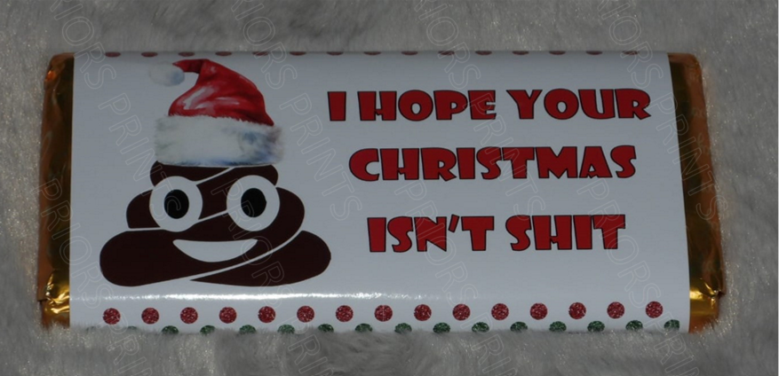 Offensive Christmas Chocolate Bar Wrappers- Mixed Designs