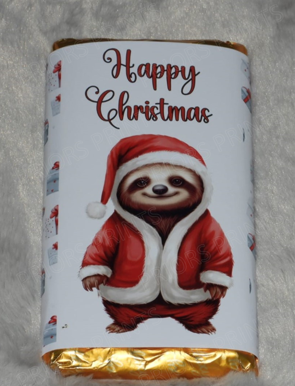 Christmas Animals Chocolate Bar Wrappers