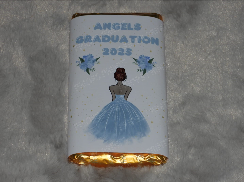 Older Style Princess Personalised Chocolate Bar Wrappers