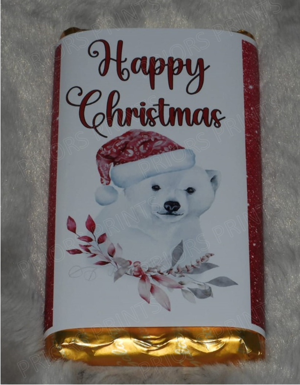 Christmas Chocolate Bar Wrappers