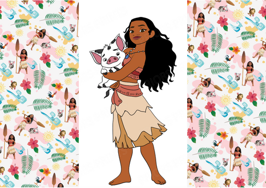 Moana Chocolate Bar Wrapper- Plain (No Text)