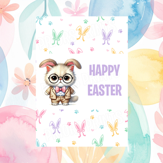 Cute Cat Easter Chocolate Bar Wrapper