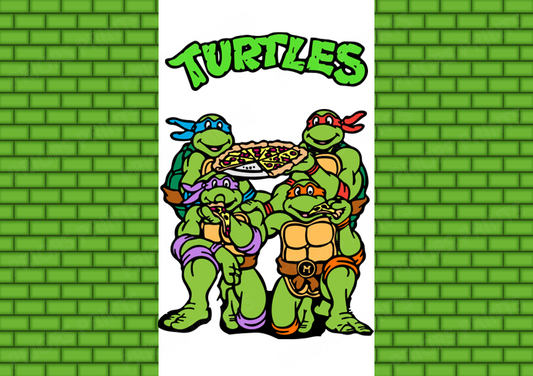 Turtles Chocolate Bar Wrapper- Plain (No Text)