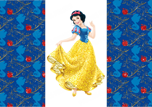 Snow White Chocolate Bar Wrapper- Plain (No Text)