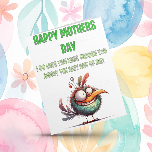 Funny Happy Mothers Day Card 1