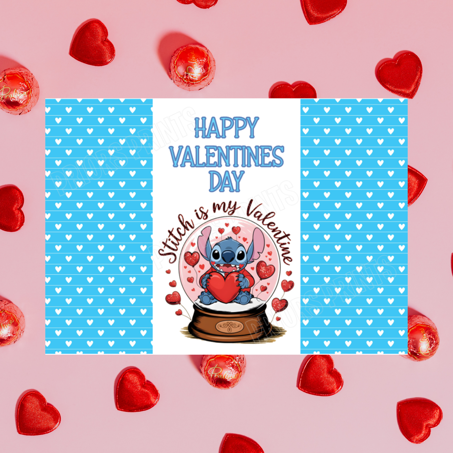 Lilo & Stitch Valentines Day Chocolate Bar Wrappers I Stitch I Angel