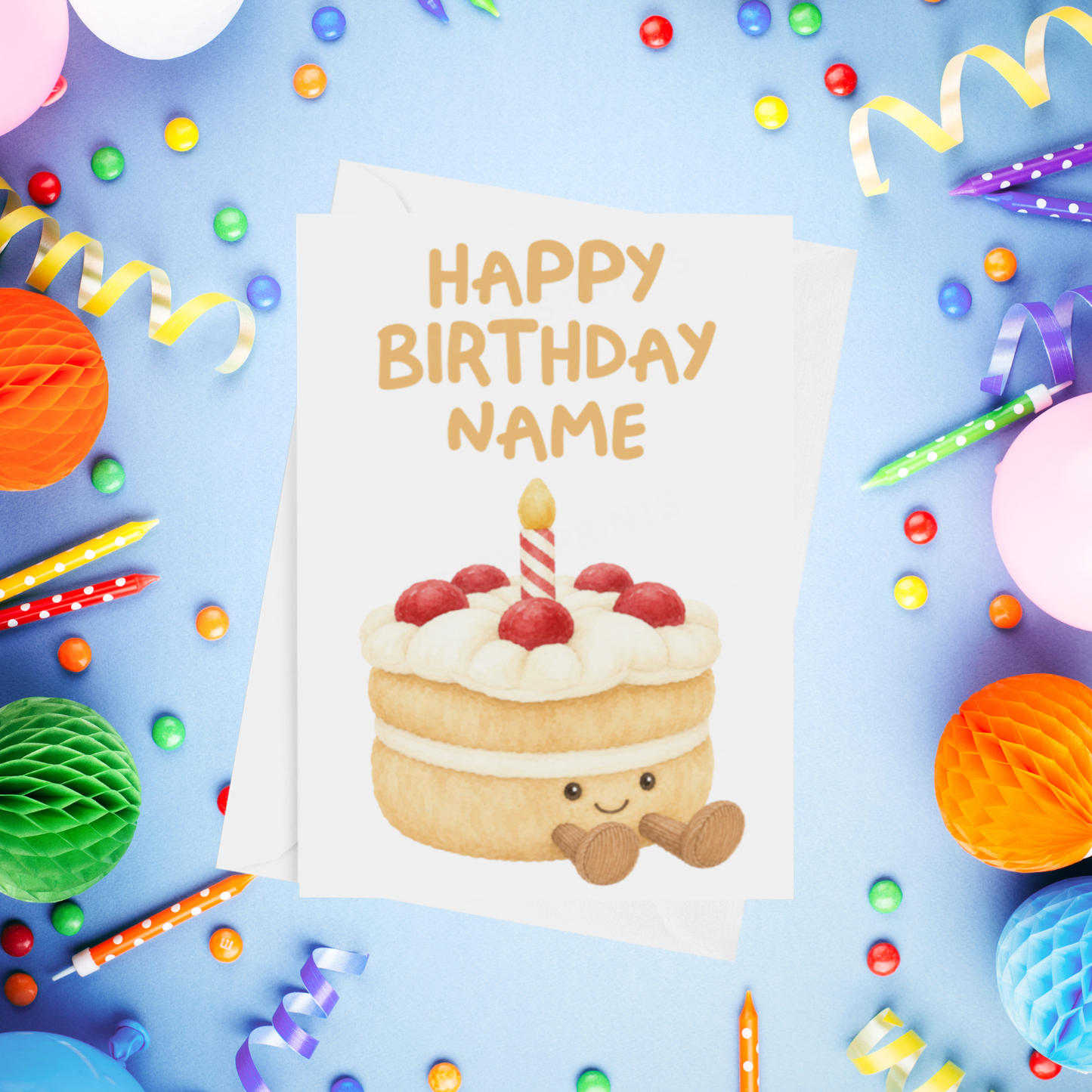 Jelly Cat Personalised Birthday Cards