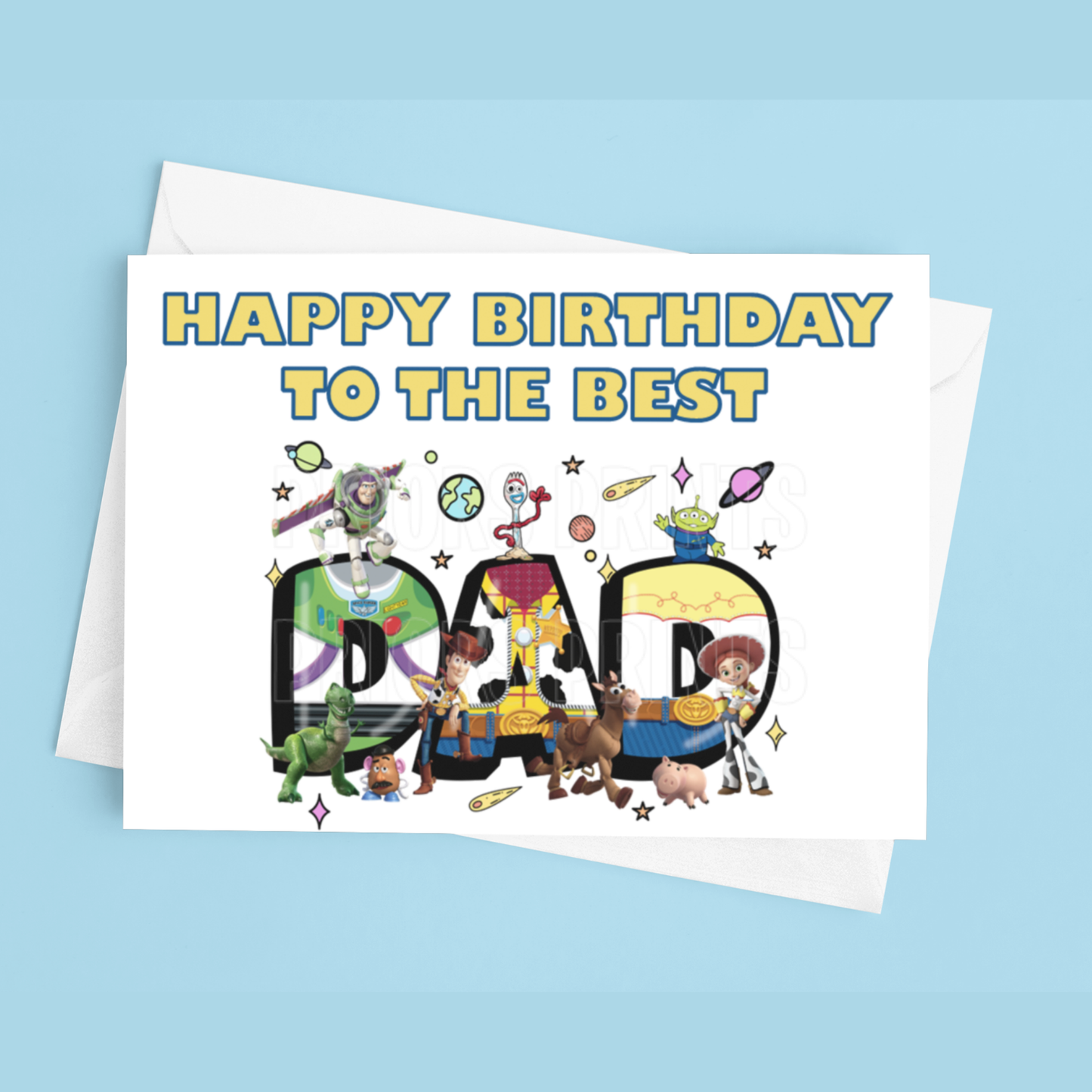 Happy Birthday Mixed Character- To the best Dad or Papa