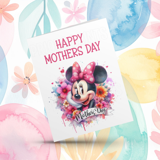 Minnie Mouse Happy Mothers Day Card