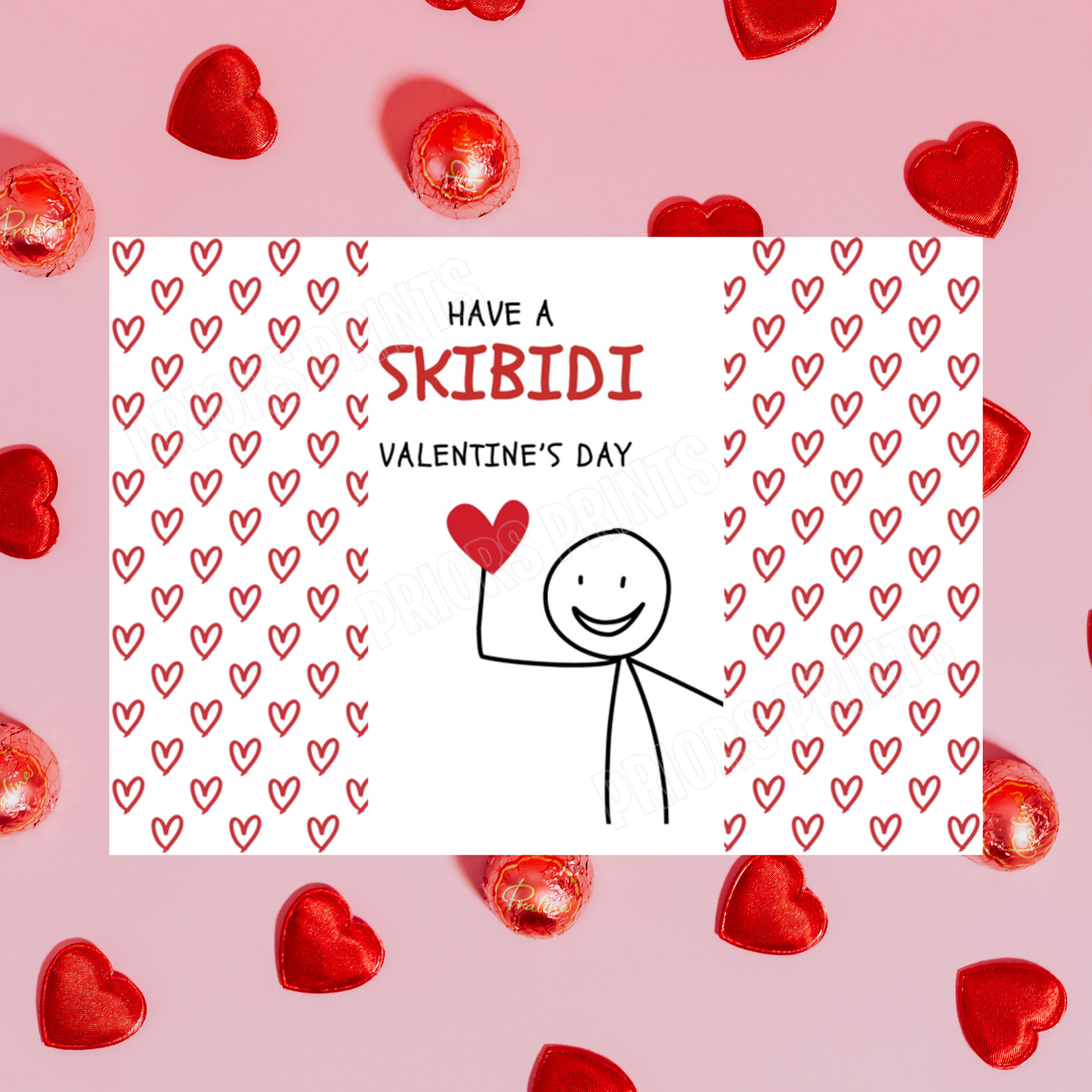 Funny Valentines Day Chocolate Bar Wrapper
