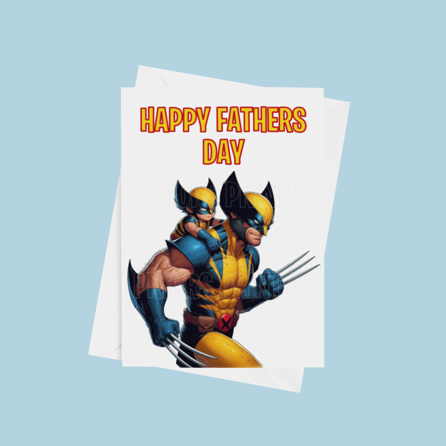 Character and Child Happy Fathers Day Card
