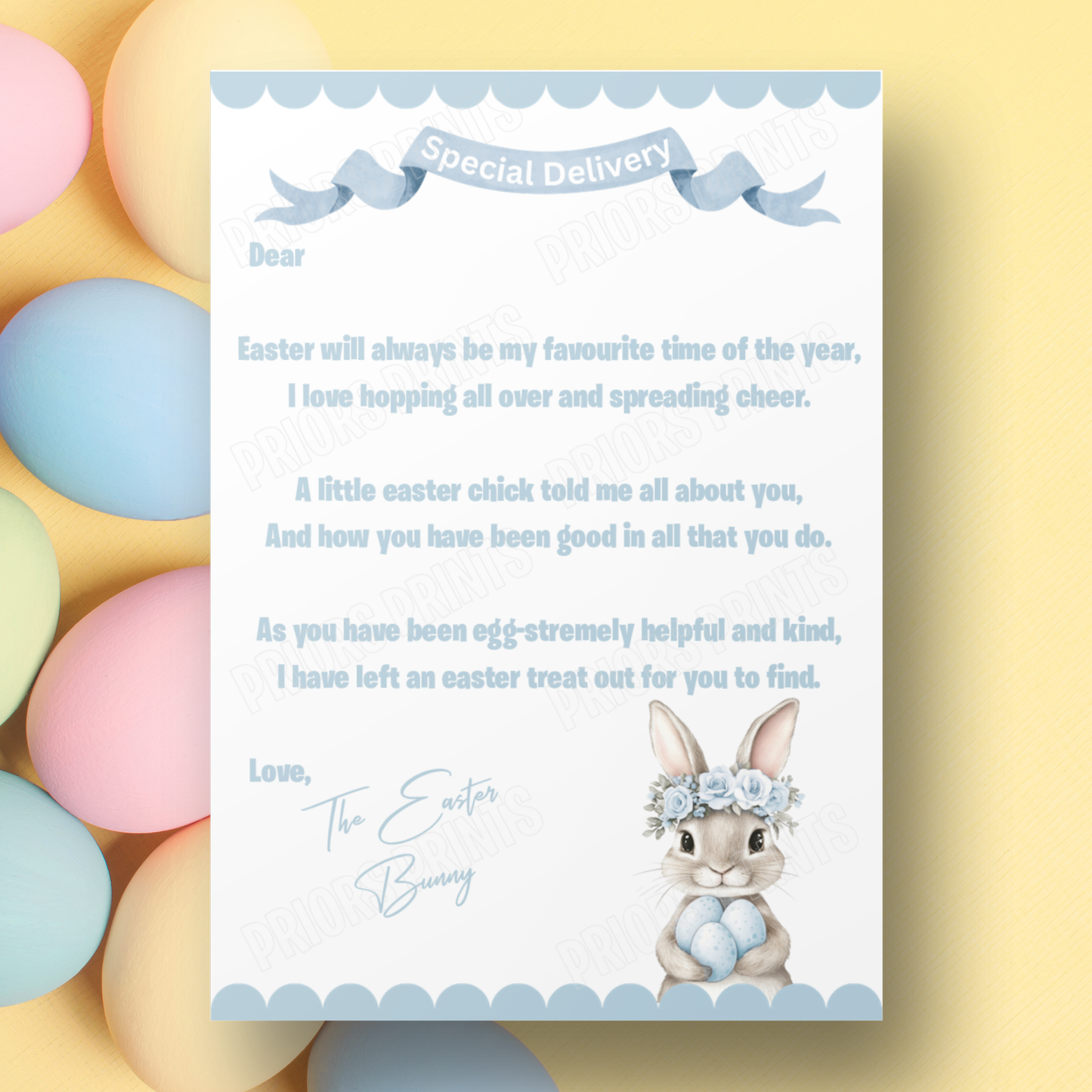 Easter Bunny Letter