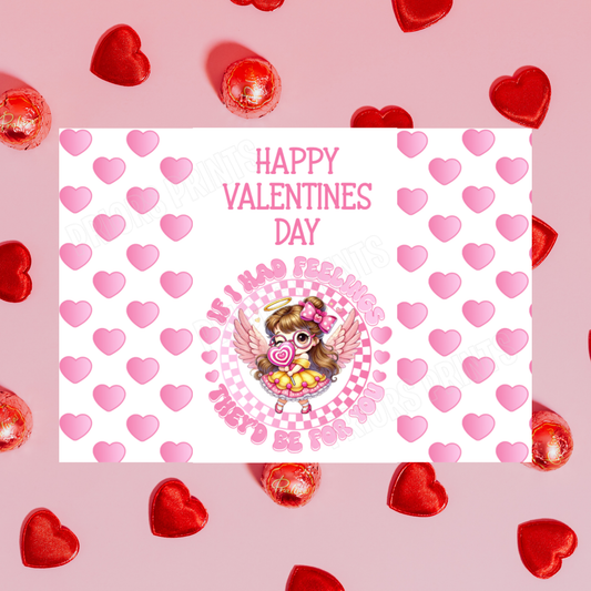 If I Had Feelings Cute Character Valentines Day Chocolate Bar Wrappers I Tinkerbell I Snow White I Belle I Cinderella I Sleeping Beauty