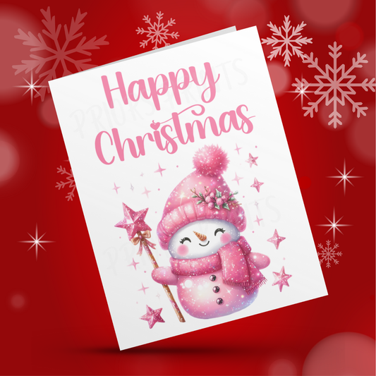 Cute Pink Christmas Cards