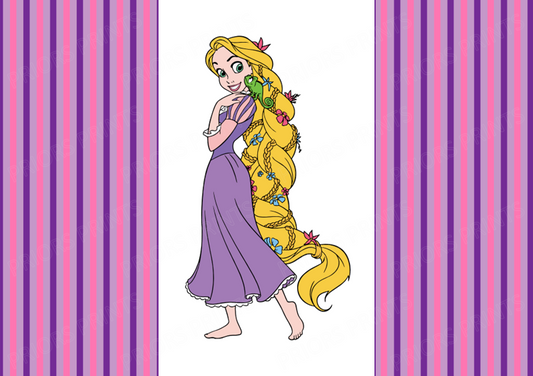Tangled Chocolate Bar Wrapper- Plain (No Text)