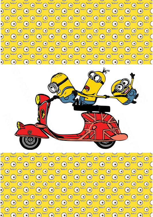 Minions Chocolate Bar Wrapper- Plain (No Text)