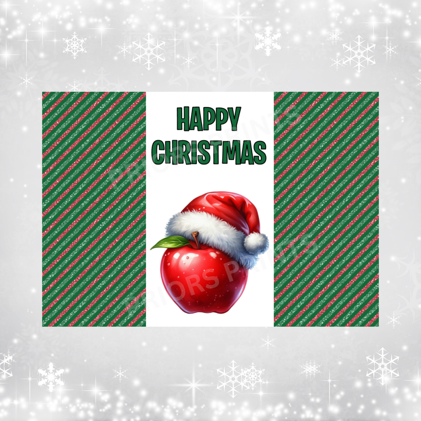 Teacher Christmas Chocolate Bar Wrapper